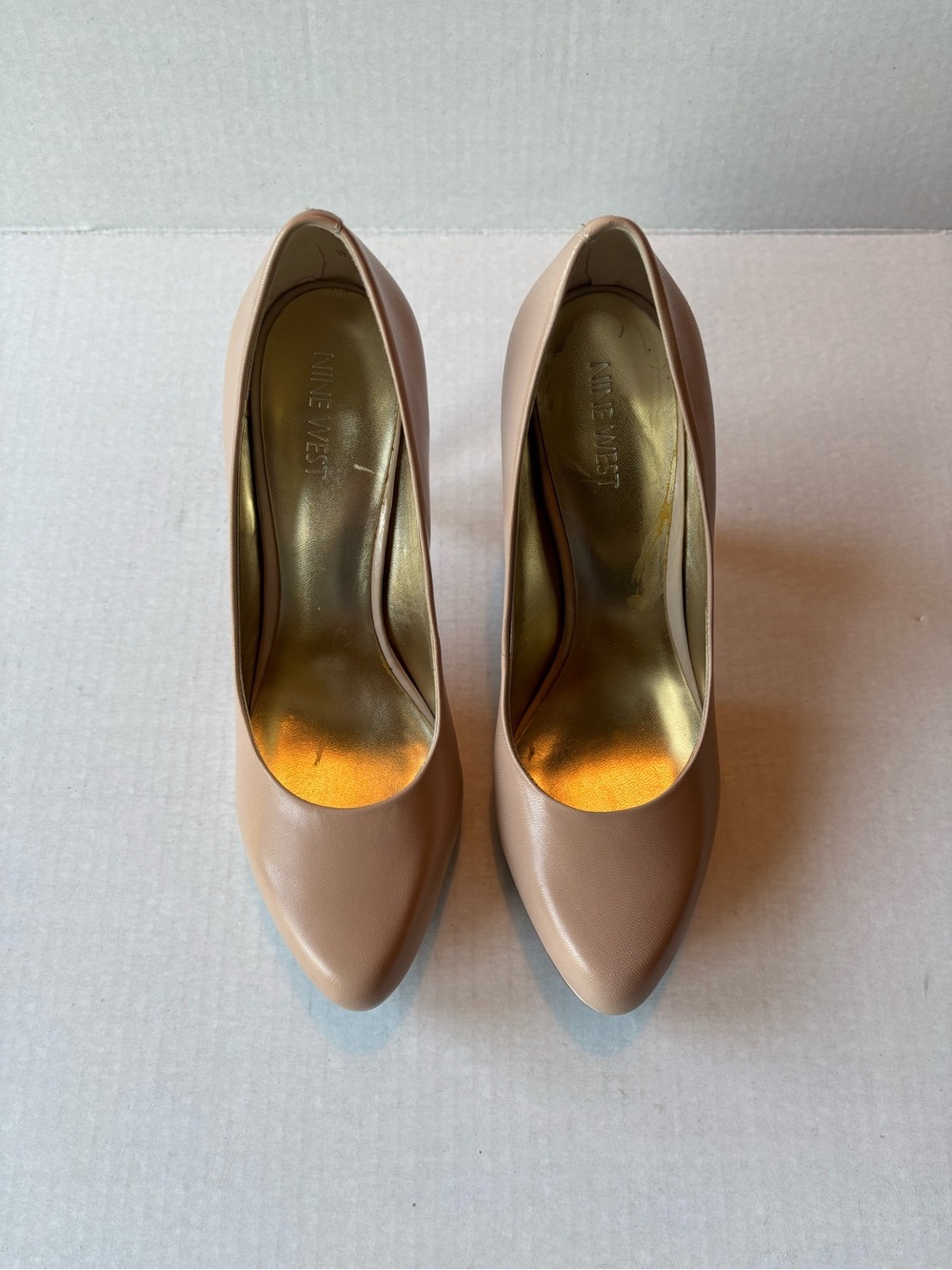 Nine West Taupe Pointed-Toe Pumps - Sleek Neutral Heels